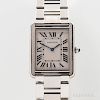 Cartier Stainless Steel "Solo Tank" Reference 3169 Wristwatch