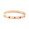 Cartier Gems 18k Love Bangle Bracelet Size 17