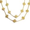 Van Cleef & Arpels Alhambra 18k Clover Necklace