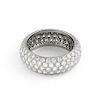 Tiffany & Co Platinum Diamond Etoile 5 Row Ring