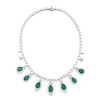 18.58ct DIAMOND AND EMERALD NECKLACE