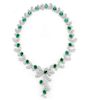 28.66ct DIAMOND AND EMERALD NECKLACE