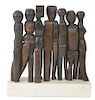 Artist Unknown, African Carved Wooden Group