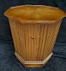 OCTAGONAL FRUITWOOD END TABLE 