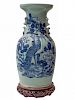 A Chinese Blue and White Vase
Height 18 1/2 inches.