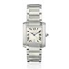 Cartier Tank Francaise Mid-Size with Date in Steel