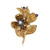 Tiffany & Co. Vintage Sapphire and Diamond Day/Night Brooch