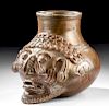 Gorgeous Maya Plumbate Ware Pottery Portrait Vessel
