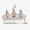VICTORIAN SILVER FRUIT-FORM INKSTAND