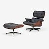 CHARLES & RAY EAMES FOR HERMAN MILLER LOUNGE CHAIR AND OTTOMAN