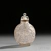 Crystal Snuff Bottle with Taotie   Masks