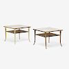 BILLY HAINES (Attr.) PAIR OF TIER SIDE TABLES