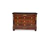 A Louis Philippe bronze mounted mahogany commode
