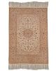 An Isfahan silk rug