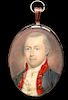 JAMES PEALE (1749-1831)
American Captain of Artillery, 1789
watercolor, 1¾ x 1½ inches, initialed and dated: ‘IP/1789’; within origi...