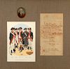 GEORGE WASHINGTON-SIGNED DISCHARGE AND BADGE OF MERIT FOR ARTILLERYMAN

Partially-printed DS, folio, 13 ½ x 8 ½ in., 2 pp., dated Ne...