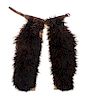 A Pair of Brown Angora Woolie Chaps Length 35 inches.