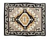 A Navajo Two Grey Hills Rug 54 x 44 inches.