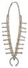 A Navajo Squash Blossom Necklace Length 13 1/4 inches; naja 2 inches.