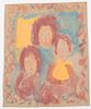 Sybil Gibson (1908-1995) "Three Figures", 20'' x 16''