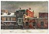 Giovanni Martino (American, 1908-1997) "Row Houses in Manayunk"