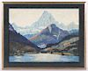 Carl Abel (American, 1875-1959) "Alpine Landscape"