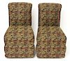 Chinoiserie Style Slipper Chairs with Pagodas, 2