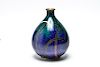 Modern Cobalt & Teal Cloisonne Vase