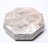 Asian Mother of Pearl & Lacquer Fitted Box