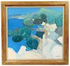 Roger Muhl 'Les Pins' Oil Painting