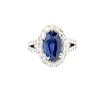 Impressive 4.18ct Sapphire And 1.80ct Diamond Ring
