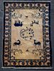 Handwoven Peking Chinese Pictorial Rug, R. Russell