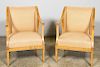 Pair of 19th C. Swedish Birch Biedermeier Chairs