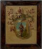 19th Century, Continental Armorial Crest, Oil