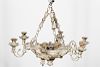 19th Century, French Carved Wooden Chandelier