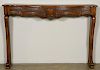 19th C. Louis XV Style Carved Walnut Mantle