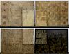 Paul Ecke, Large 4 Panel Abstract Work on Canvas