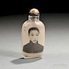 Peking Glass Snuff Bottle Depicting Xuantong