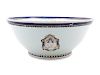A Chinese Export Armorial Porcelain Punch Bowl 