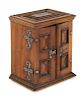 A Continental Parquetry Jewelry Cabinet