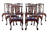 A Set of George III Style Mahogany Dining Chairs 