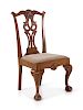 A Chippendale Walnut Side Chair