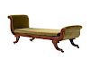 A Classical Painted and Parcel Gilt Chaise Longue