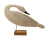 A Carved and Painted Goose Decoy