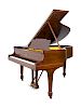 A Steinway & Sons Mahogany Baby Grand Piano