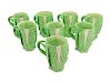 Eight Dodie Thayer Lettuceware Mugs