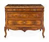 A Louis XV Style Walnut Commode