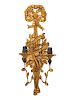 A French Neoclassical Style Giltwood Two-Light Sconce