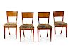 A Set of Four Biedermeier Birch Dining Chairs
Height 34 inches. 