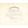1893 President GROVER CLEVELAND Signed Document